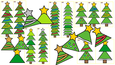Lesmateriaal Bouw je eigen kerstboom  van auteur Little Play Friends slide 2