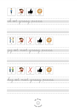 Lesmateriaal Zinnen schrijven van auteur deklasvankaat slide 2