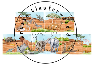 Lesmateriaal Wilde dieren / savanne - achtergronden voor de speeltafel van auteur knussekleuterwereld