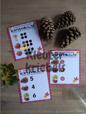 Lesmateriaal THEMABUNDEL: HET IS HERFST IN DE WINKEL van auteur Kleuter Kriebels slide 2
