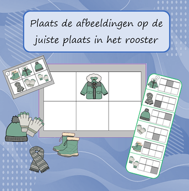 Lesmateriaal Plaats alles op de juiste plaats Winter van auteur Jabbedabbedoe