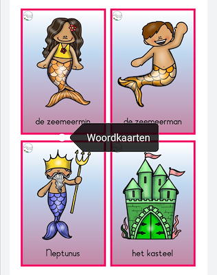 Lesmateriaal zeemeerminnen taal en rekenbundel van auteur JufJoyceKuenen slide 2