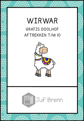 Lesmateriaal WIRWAR: AFTREKKEN T/M 10 van auteur Juf Brenn