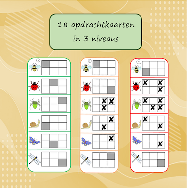 Lesmateriaal plaats de kriebelbeestjes op de juiste plaats van auteur Jabbedabbedoe slide 3