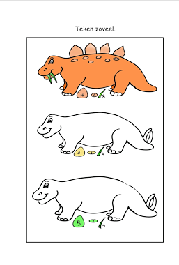 Lesmateriaal Werkboekje groep twee thema dino van auteur Juf Monique slide 4