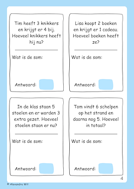 Lesmateriaal Rekenen in verhaaltjes - groep 4 van auteur Alexandra Wit slide 2