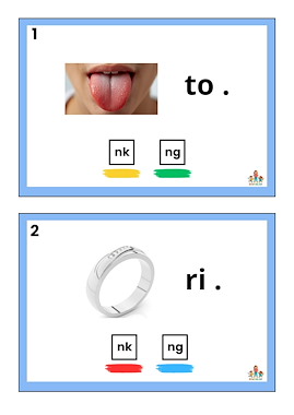 Lesmateriaal Spellenpakket 10 spellen met ng/nk woorden van auteur de beweegjuf slide 3