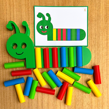 Lesmateriaal De grote staafjes-rups van auteur Little Play Friends slide 3
