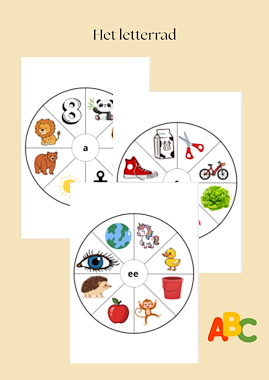 Lesmateriaal Het letterrad - 1ste leerjaar/groep 3 van auteur Speelwijs slide 1