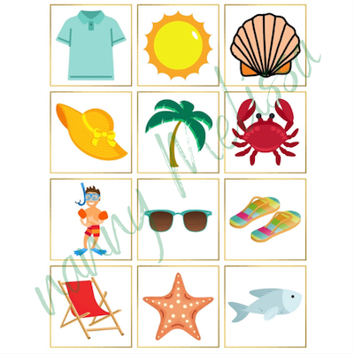 Lesmateriaal Thema zomer - lotto/memorie van auteur Nanny Melissa slide 3