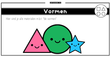 Collectie van lesmaterialen met onderwerp Vormen overzicht van auteur Juf Shanna