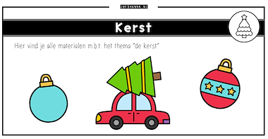 Collectie van lesmaterialen met onderwerp Thema kerst van auteur Juf Shanna