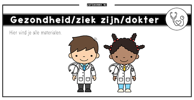 Collectie van lesmaterialen met onderwerp Thema ziek zijn van auteur Juf Shanna