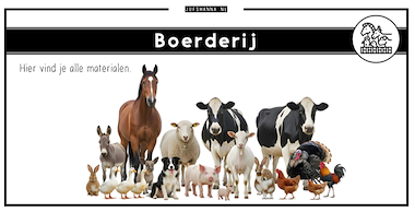Collectie Boerderij van onderwijs lesmaterialen van auteur Juf Shanna