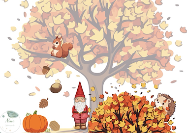 Collectie van lesmaterialen met onderwerp De herfst van auteur Nini