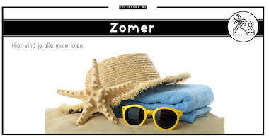 Collectie Zomer van onderwijs lesmaterialen van auteur Juf Shanna