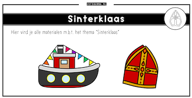 Collectie van lesmaterialen met onderwerp Thema Sinterklaas van auteur Juf Shanna