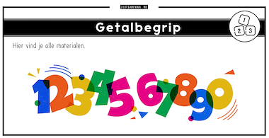 Collectie Getalbegrip van onderwijs lesmaterialen van auteur Juf Shanna