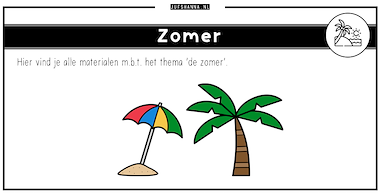 Collectie van lesmaterialen met onderwerp Thema zomer van auteur Juf Shanna