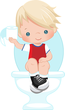 Collectie van lesmaterialen met onderwerp op het potje of op het toilet voor zindelijkheidtraining van auteur Little Play Friends