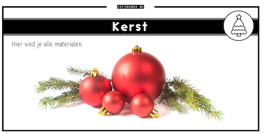 Collectie Kerst van onderwijs lesmaterialen van auteur Juf Shanna